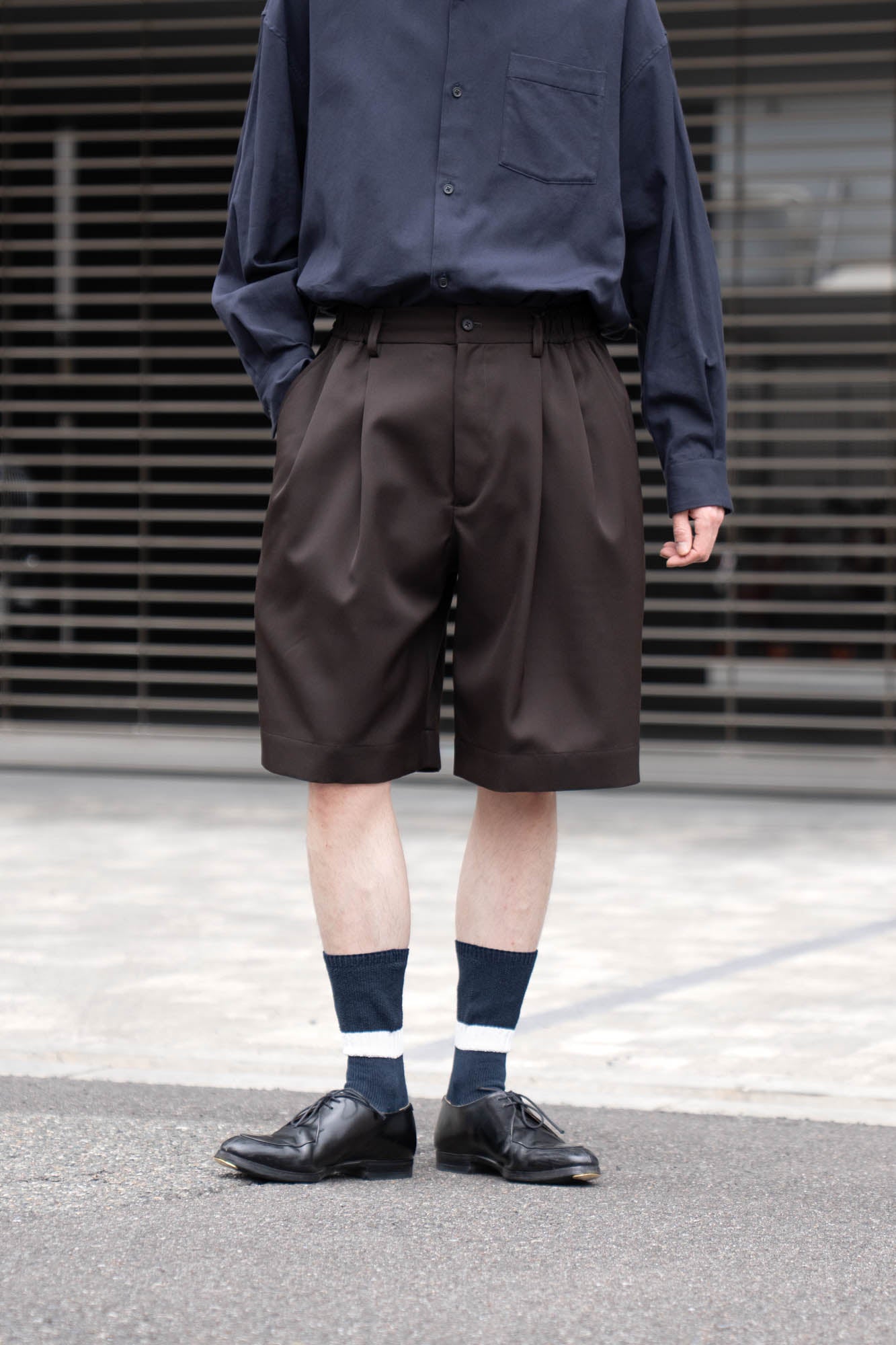 WIDE EASY SHORT TROUSERS(ST.1435)