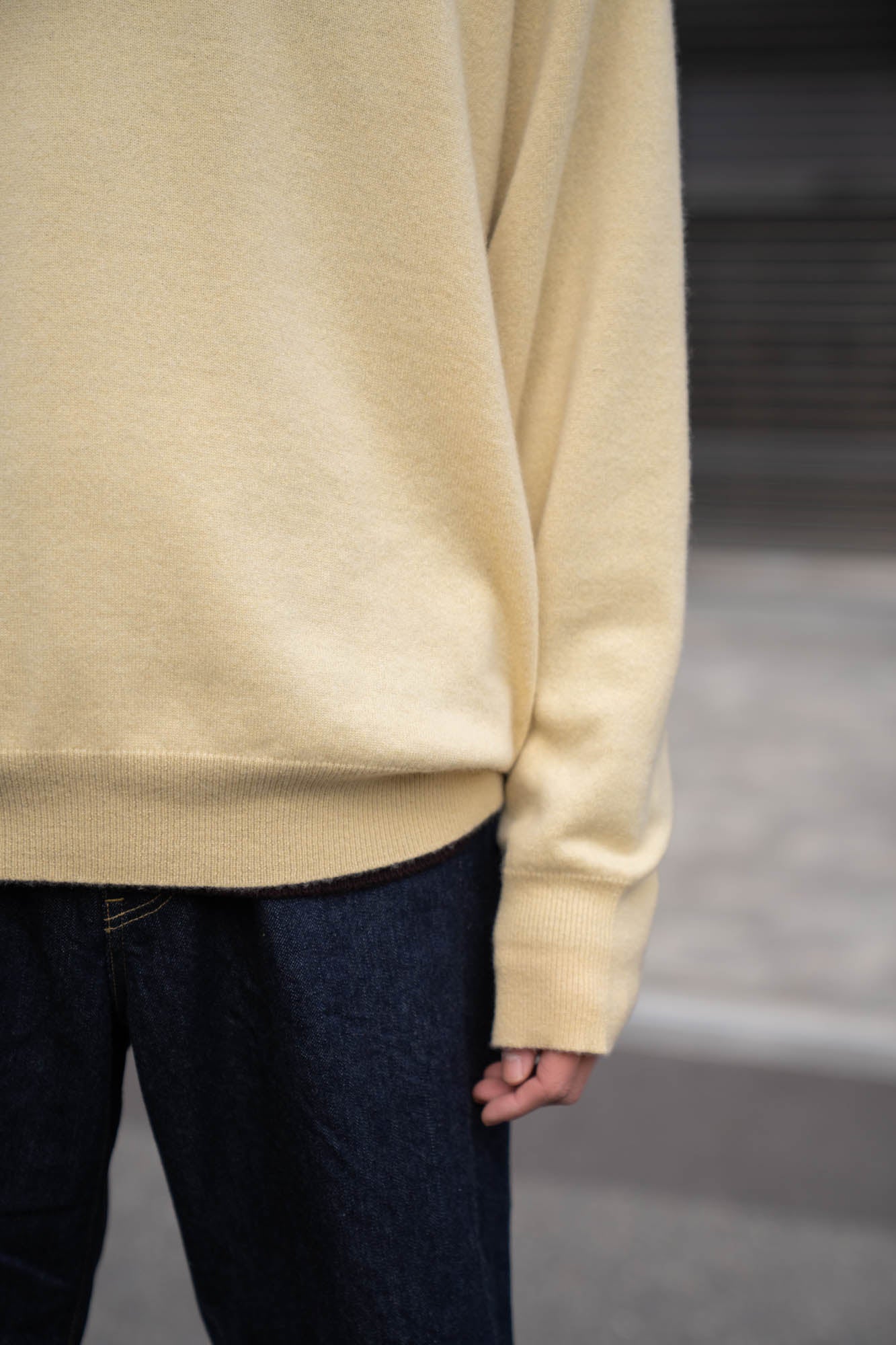 PURE CASHMERE KNIT CREW NECK LS(ST.1473)
