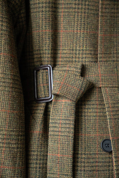 BRITISH TWEED RAGLAN SLEEVE BALMACAAN COAT(ST.1536)