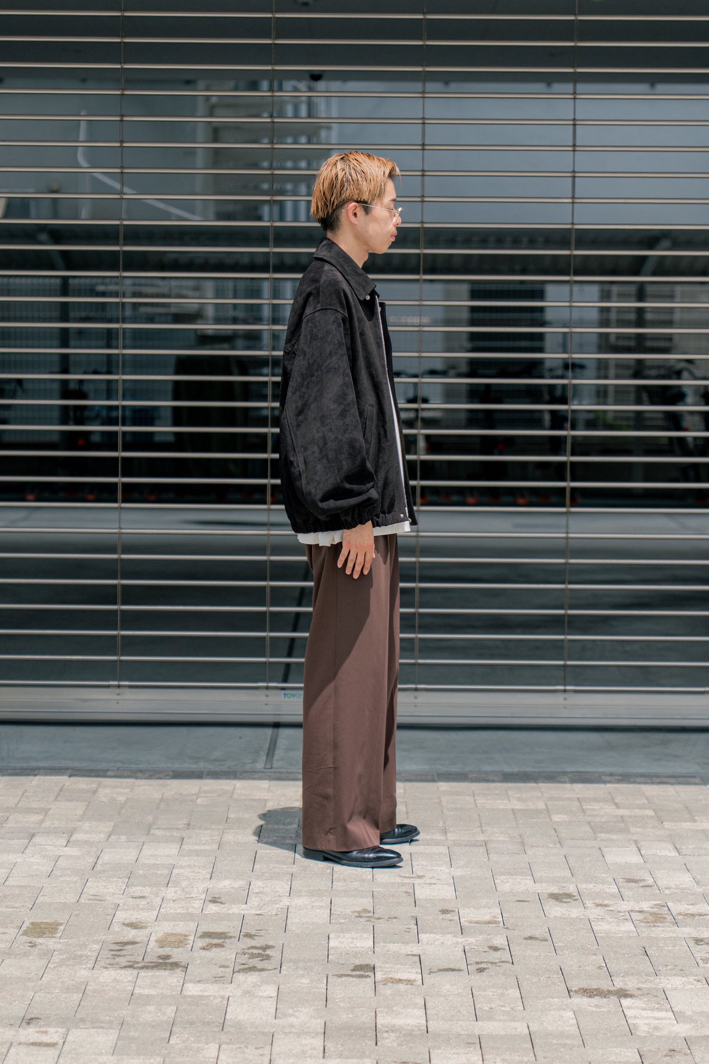 COW SUEDE ZIP SHORT JACKET(ST.1217)