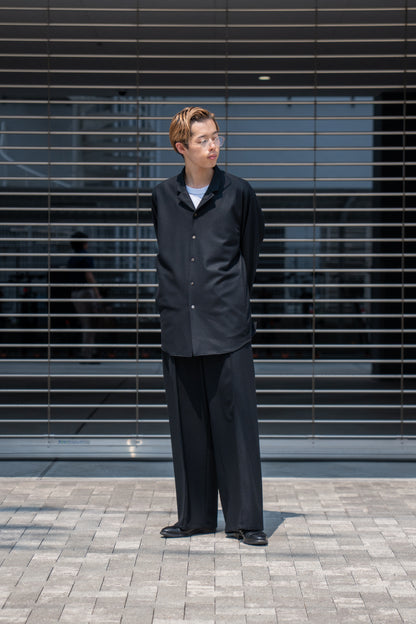 SHIRT JACKET IN WOOL FLANNEL