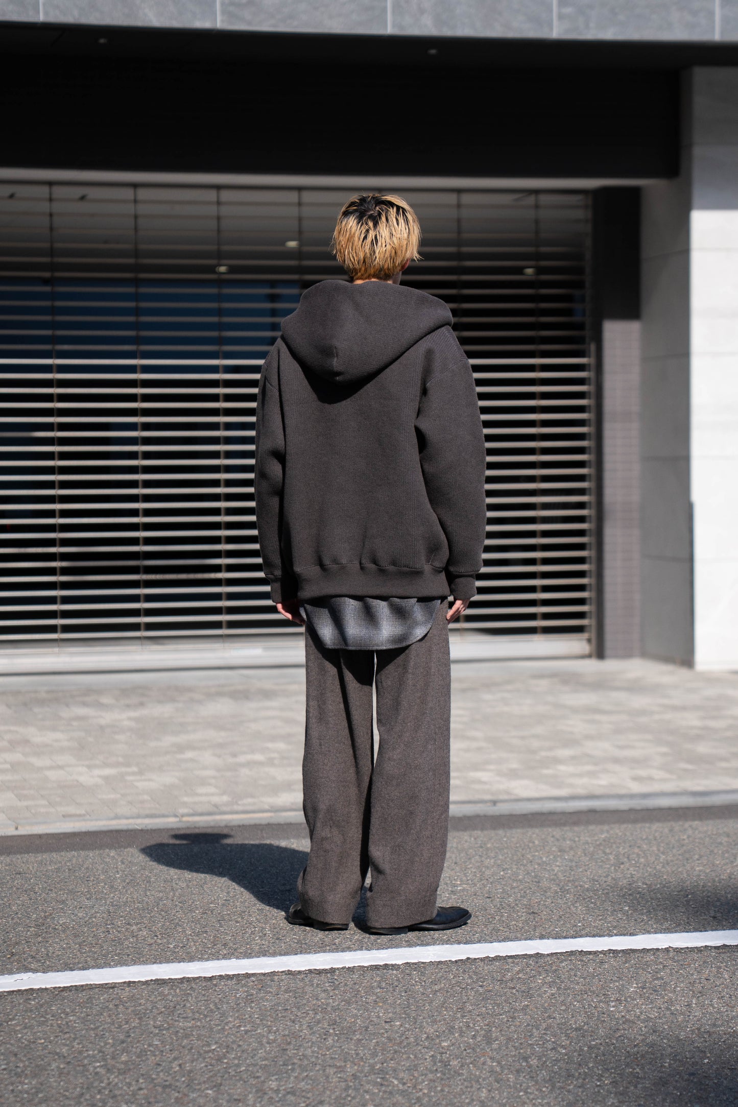 WOOL SWEAT ZIP HOODIE