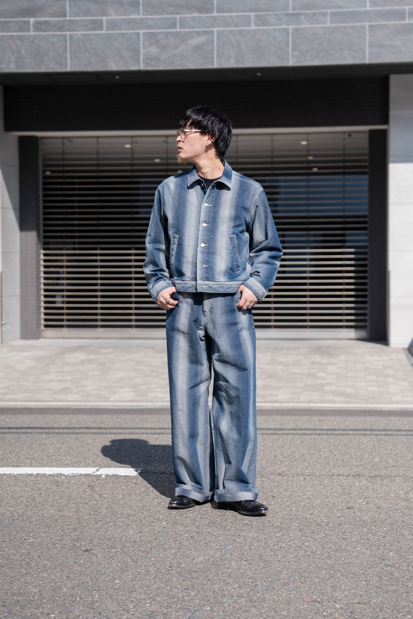 GRADATION DENIM PANTS (BAGGY)