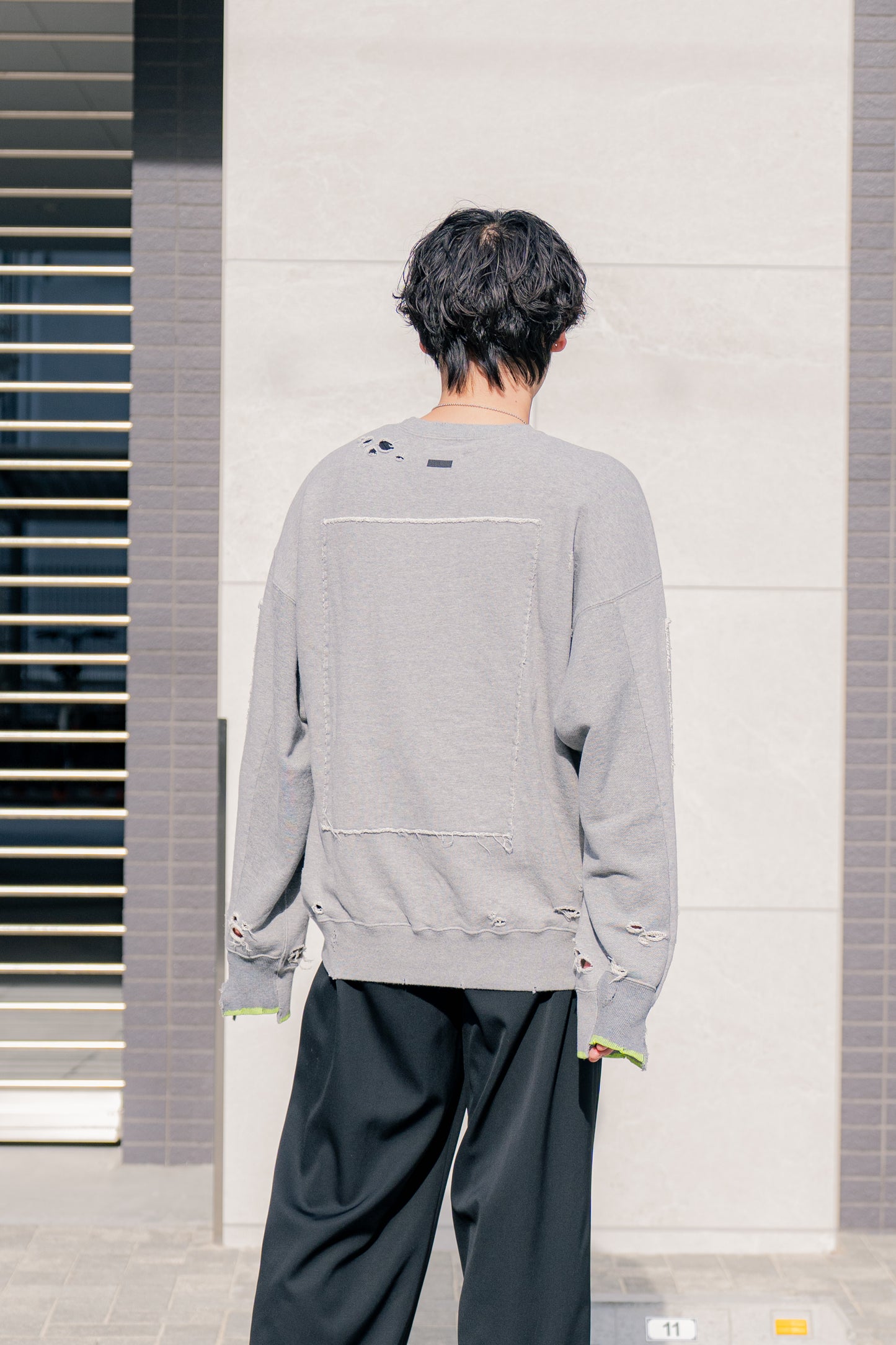 OVERSIZED REBUILD SWEAT LS