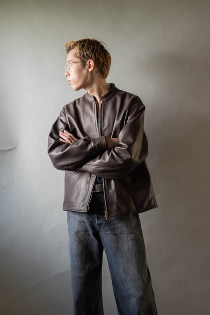 Steer Leather Racer Jacket