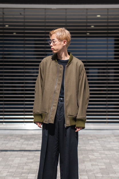 MA-1 BOMBER JACKET IN WOOL SERGE