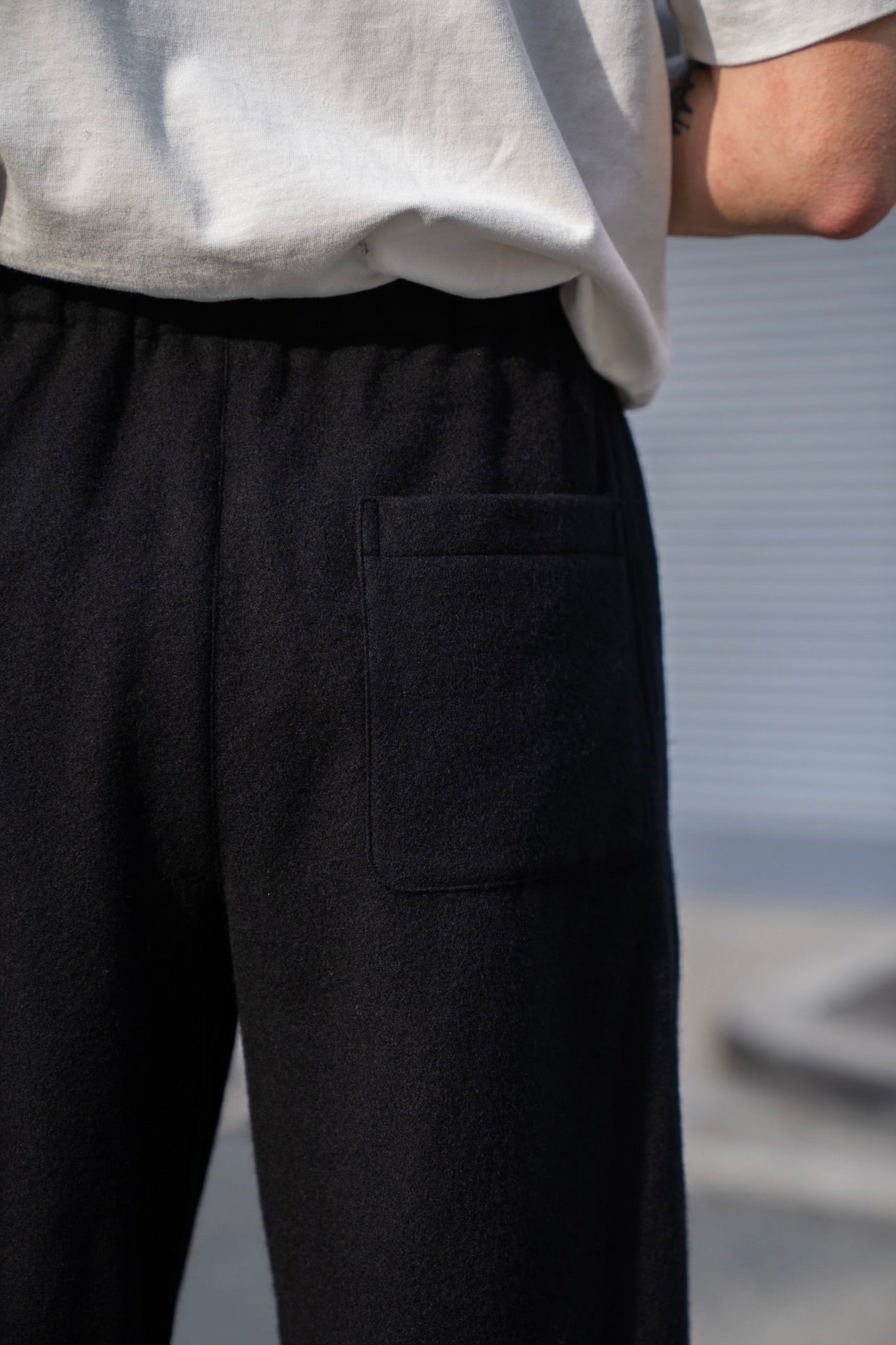 WOOL/CASHMERE FLEECE EASY TWIST TROUSERS(ST.1270)