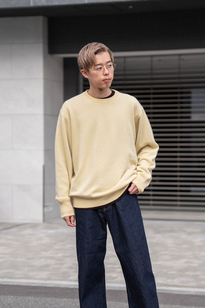 PURE CASHMERE KNIT CREW NECK LS(ST.1473)