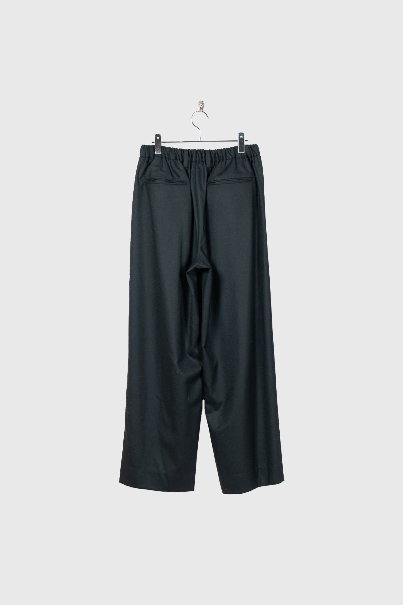 WOOL FLANNEL EASY WIDE TROUSERS(ST.1609)