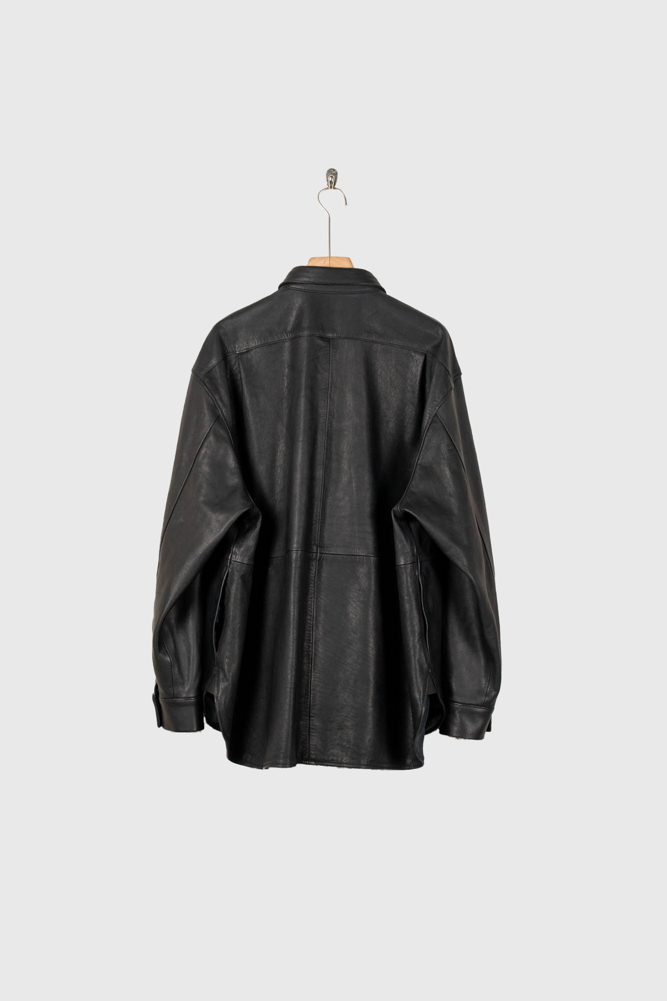 Cow Leather Wide Shirt