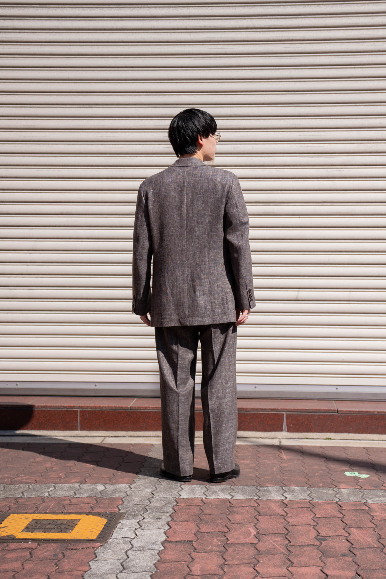 WOOL LINEN 1TUCK SLACKS