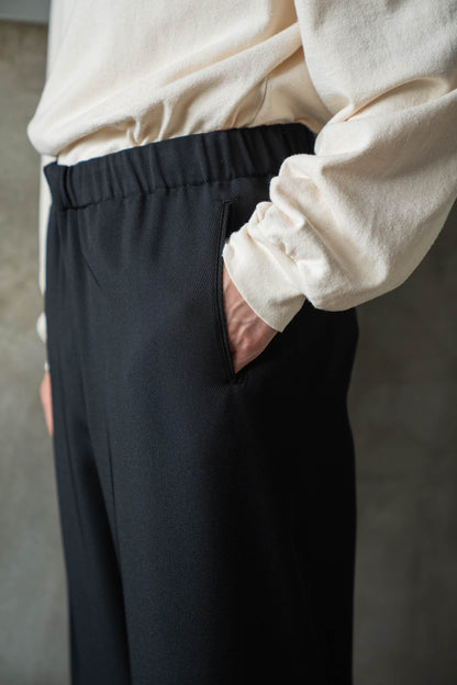 Drawstring Trouser in Rayon Tricotine
