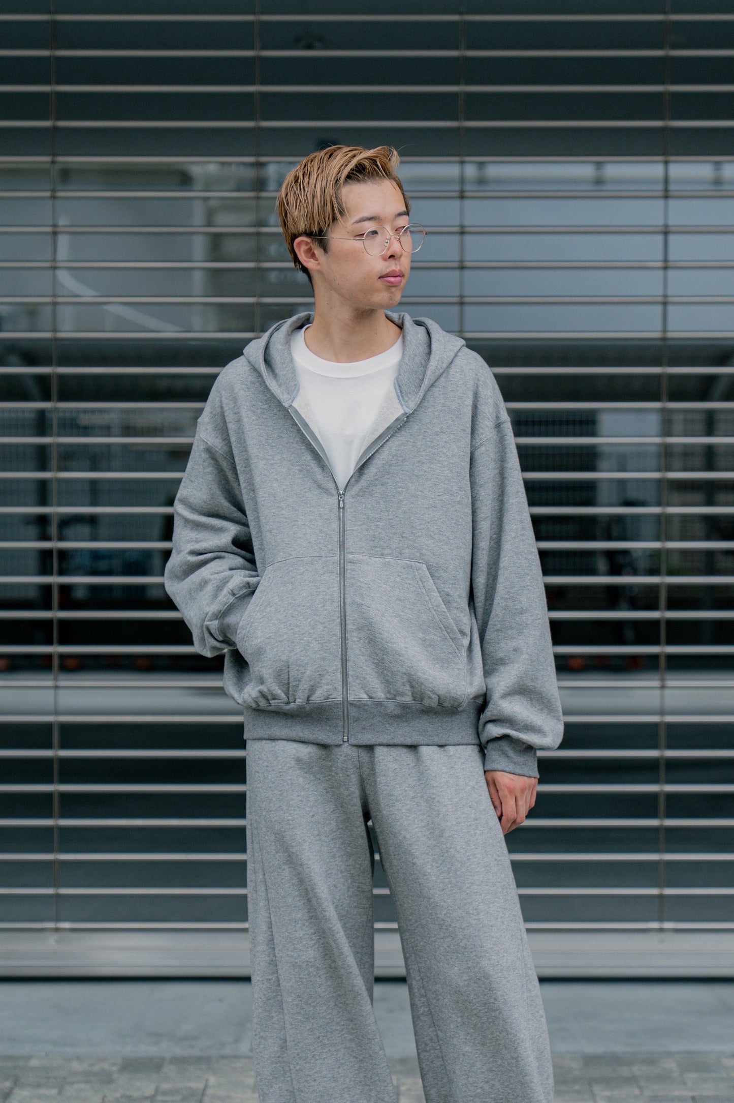 YAK/COTTON SWEAT ZIP HOODY(ST.1287)