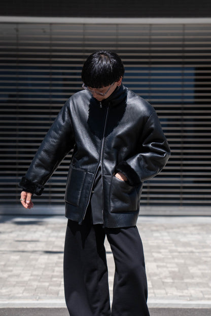 CUT-OFF MOUTON JACKET(ST.1222)