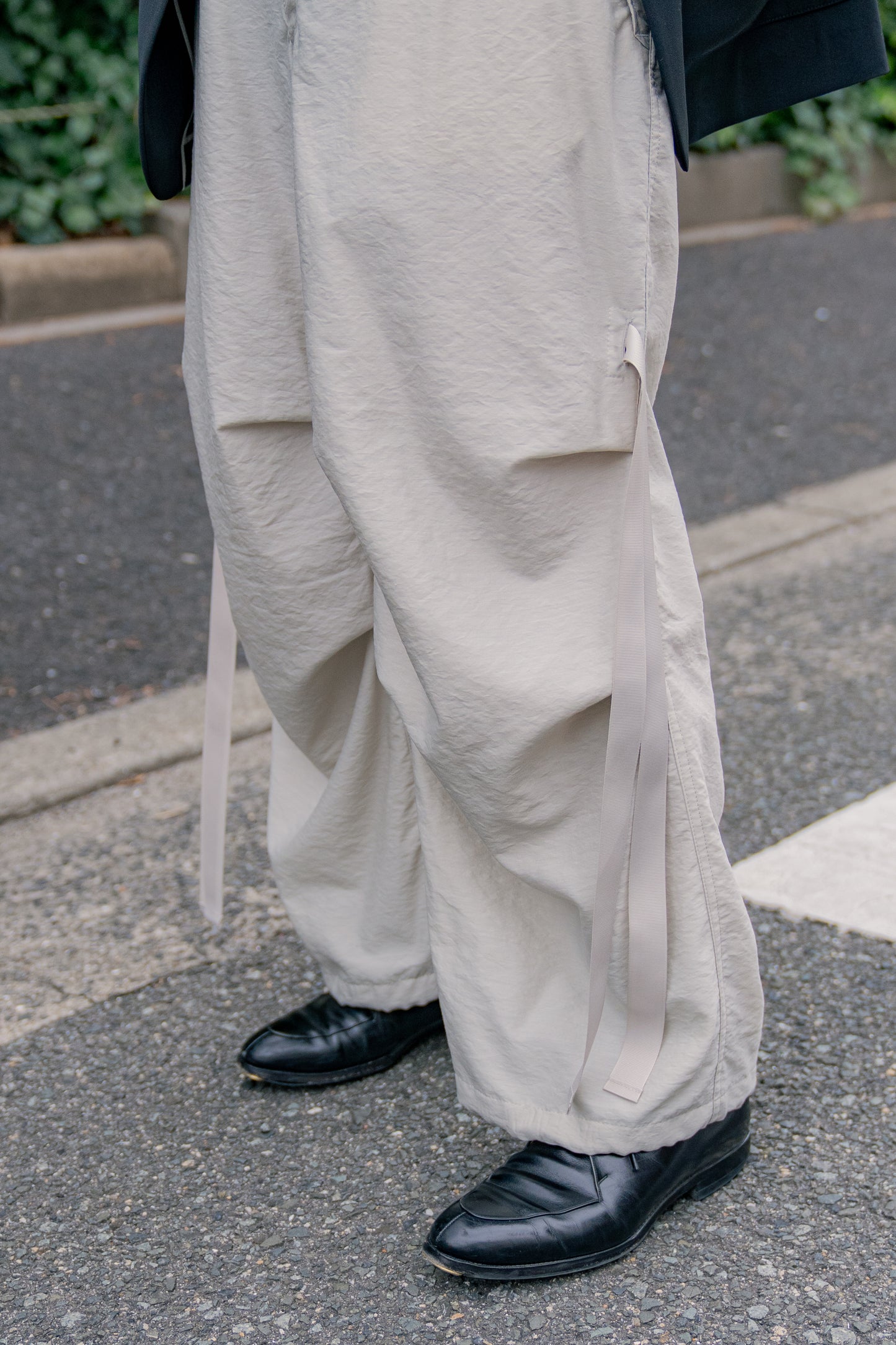 Wo/Ny poplin parachute pants