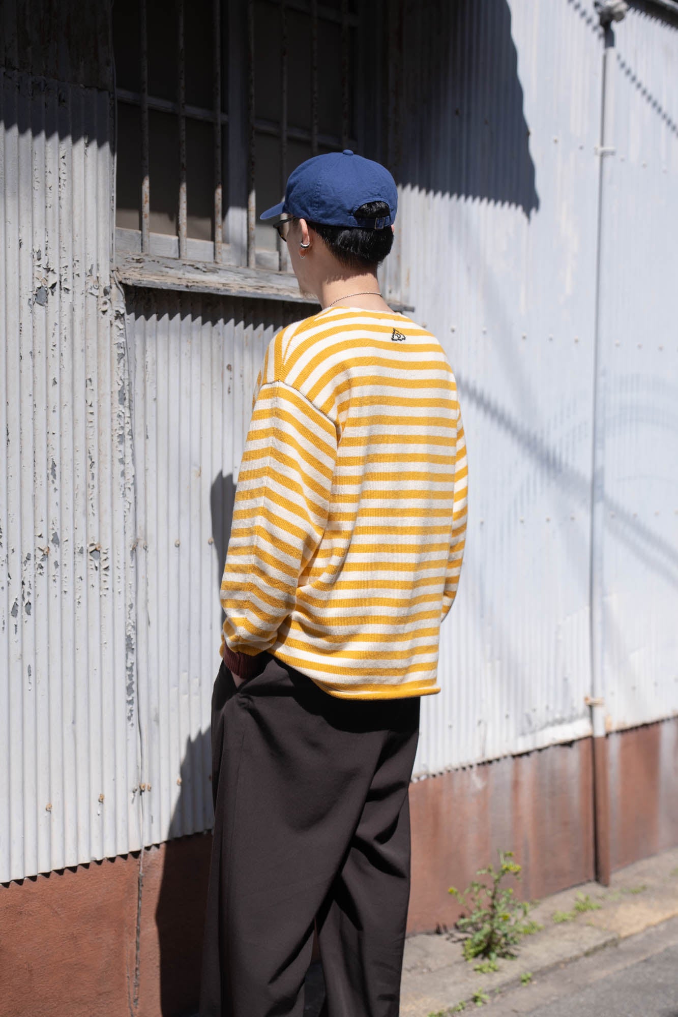 Cotton skipper border pullover