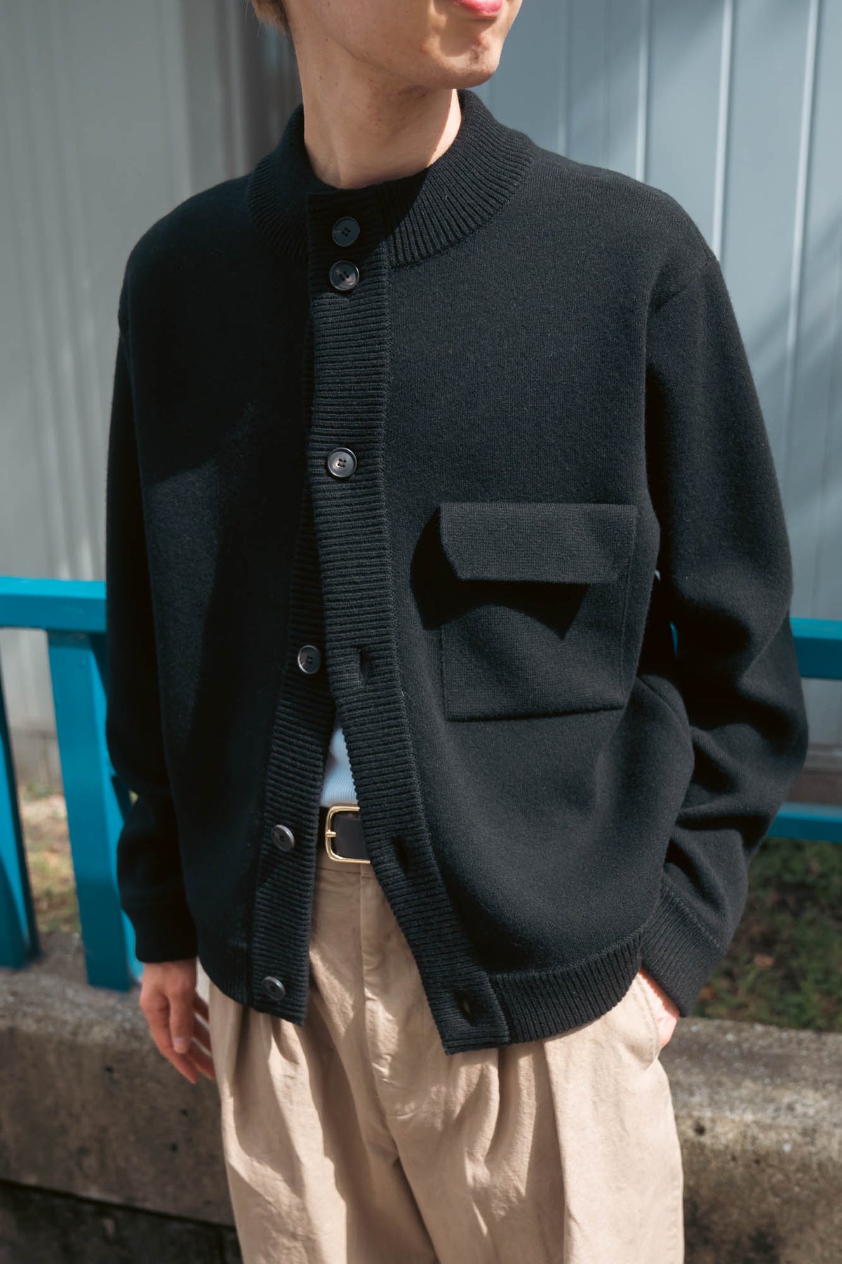 CREW NECK CARDIGAN for sign