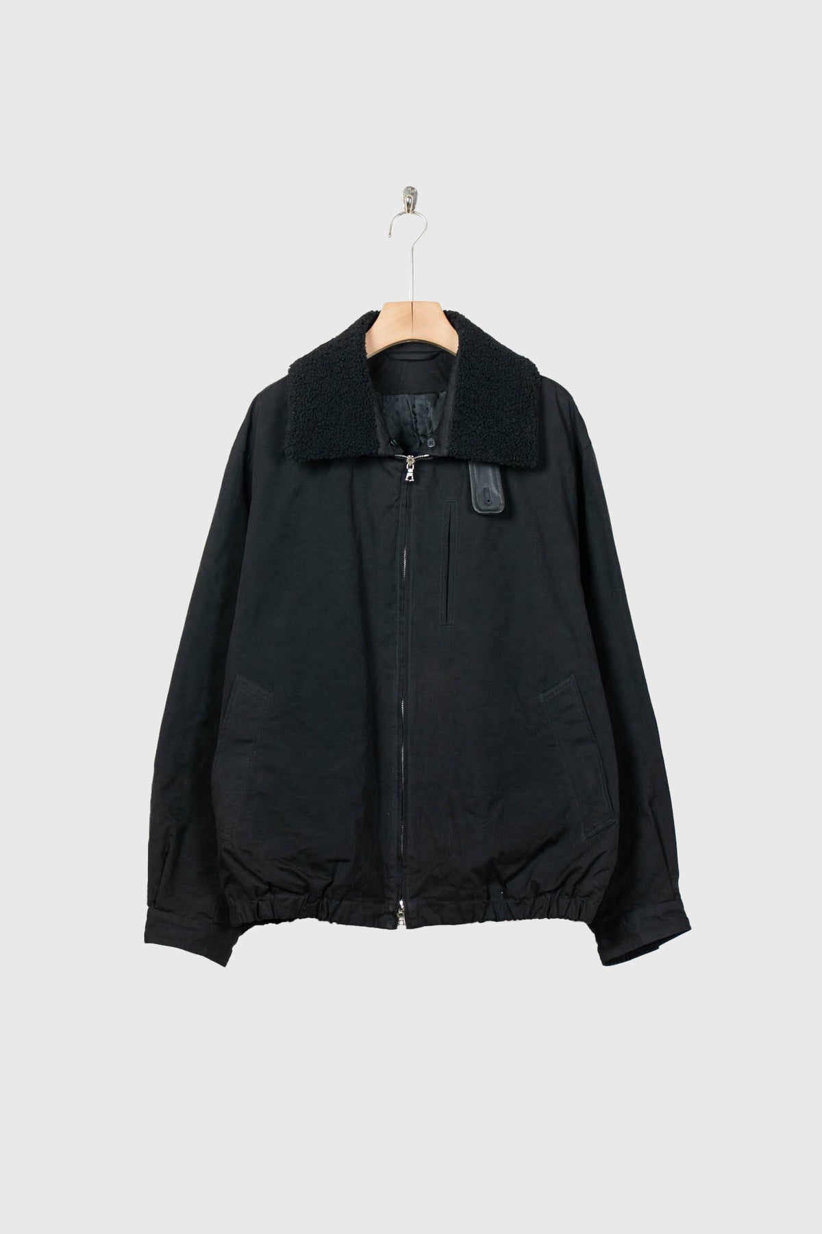 DETATCHABLE COLLAR RESIN-FINISH COTTON JACKET(ST.1576)