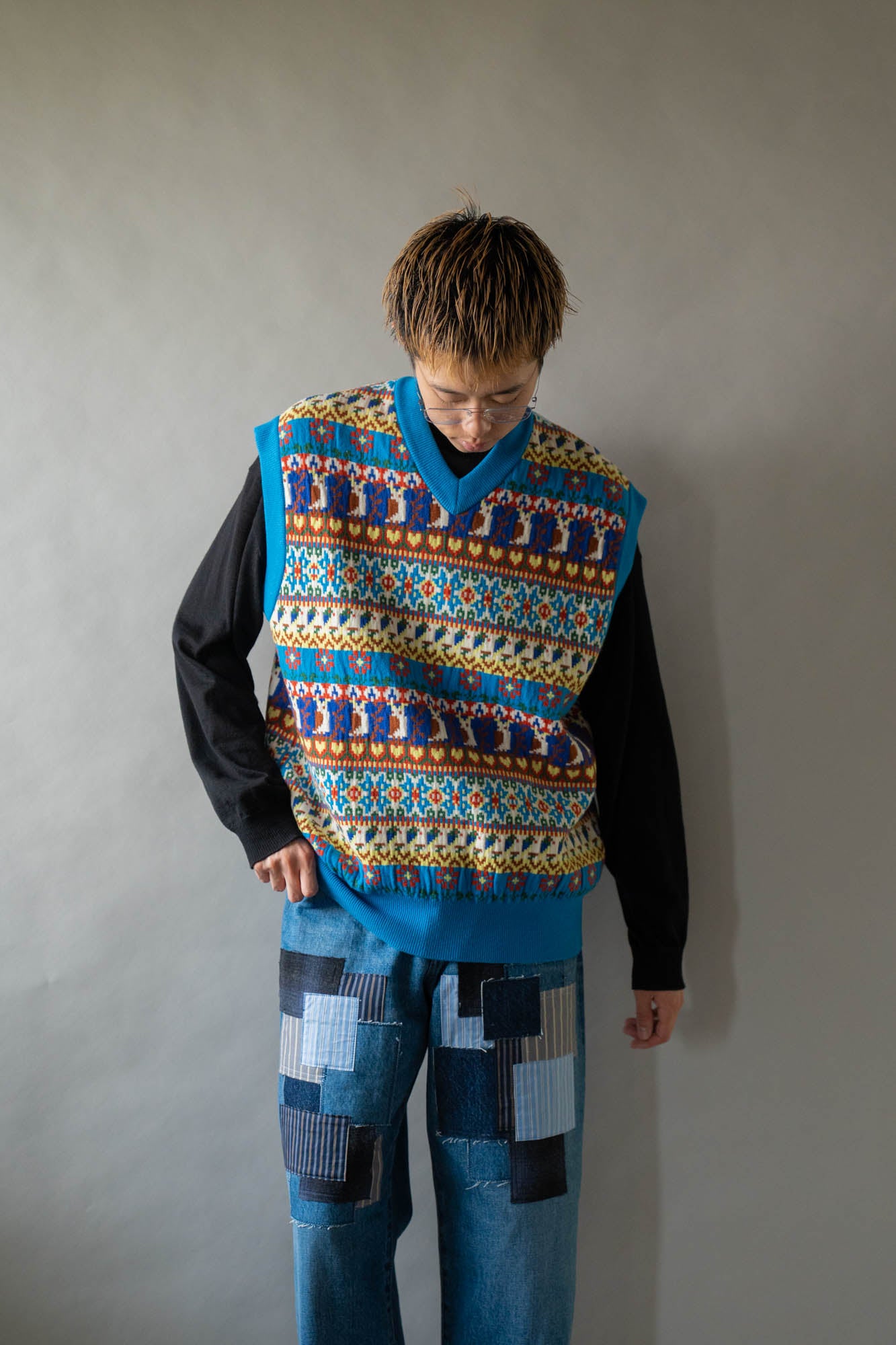Jacquarded Slope Vest