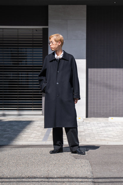 SOUTIEN COLLAR OVERCOAT IN DOUBLE FACE BEAVER