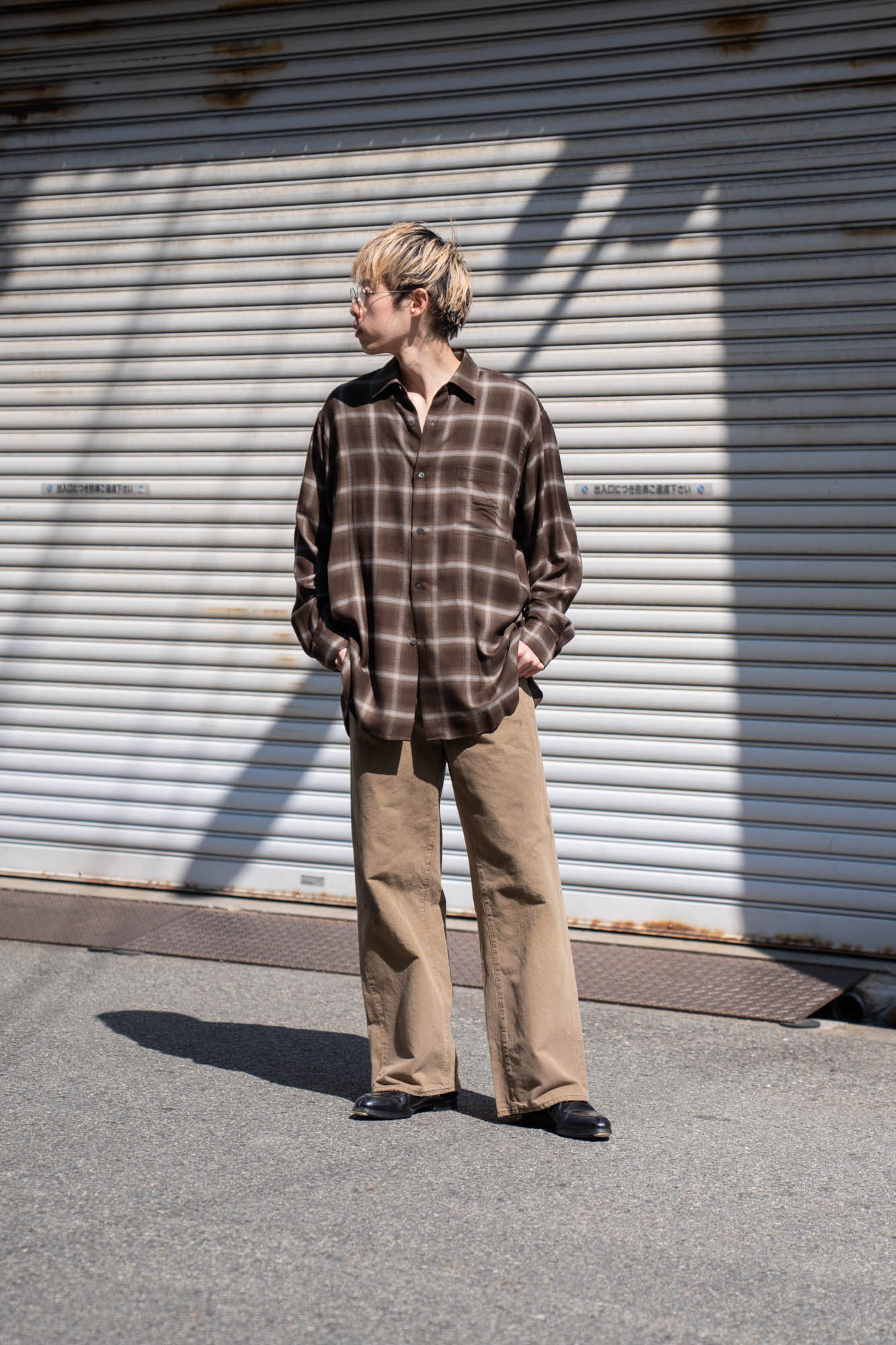 LY/VIS CHECK OVERSIZED LS SHIRT(ST.1461) | シャツ ssstein