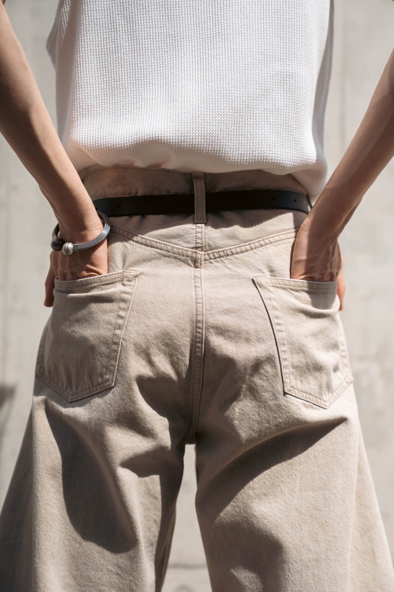 DEFORMATION WIDE COLOR DENIM PANTS(ST.1565)