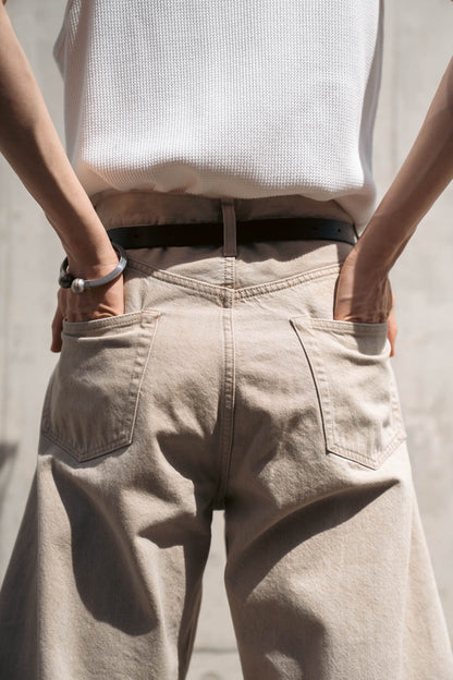 DEFORMATION WIDE COLOR DENIM PANTS(ST.1565)