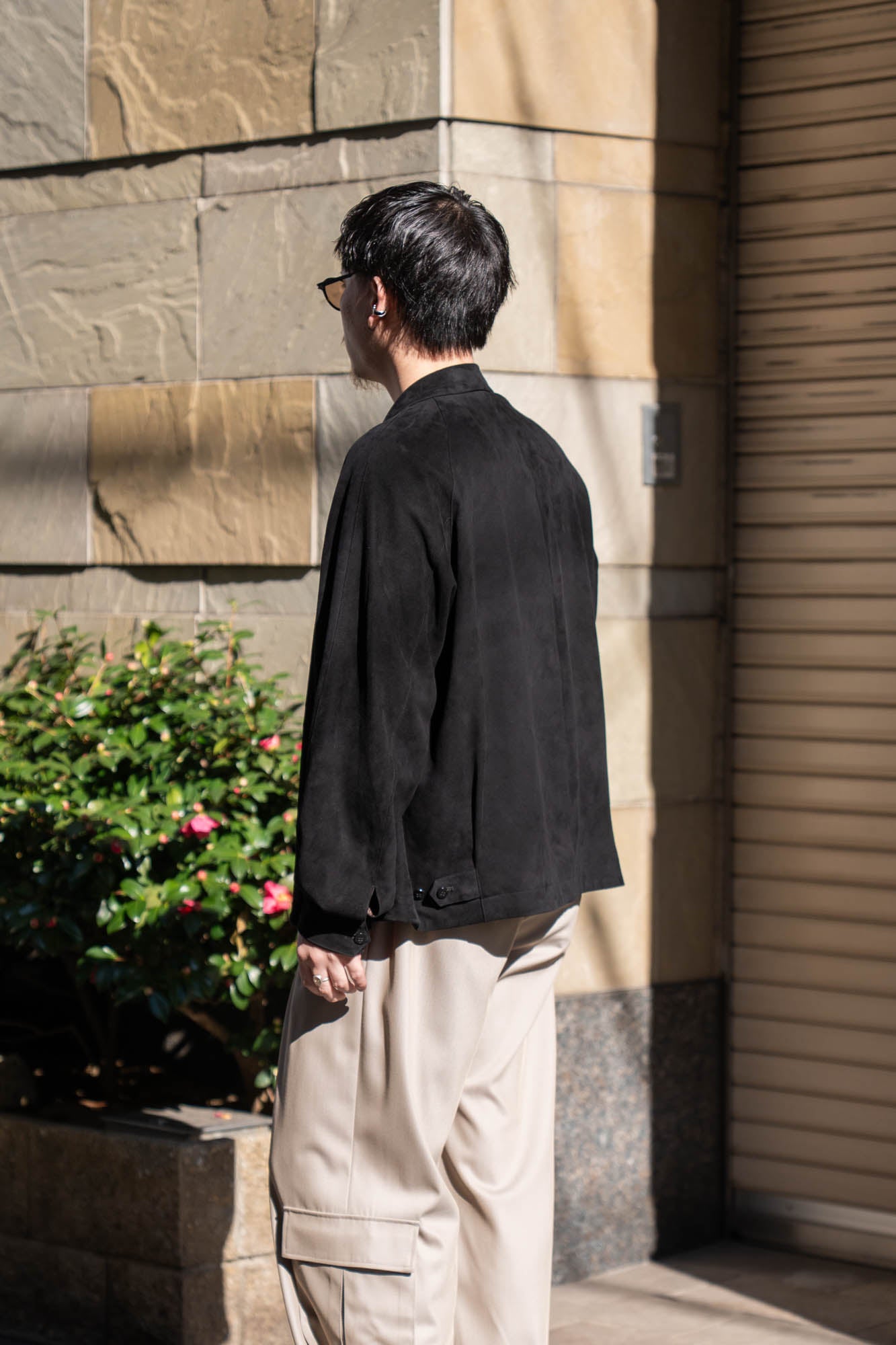 sheep suede light blouson