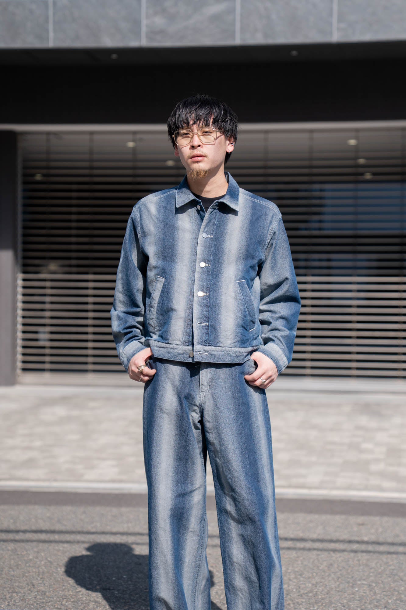 GRADATION DENIM JACKET