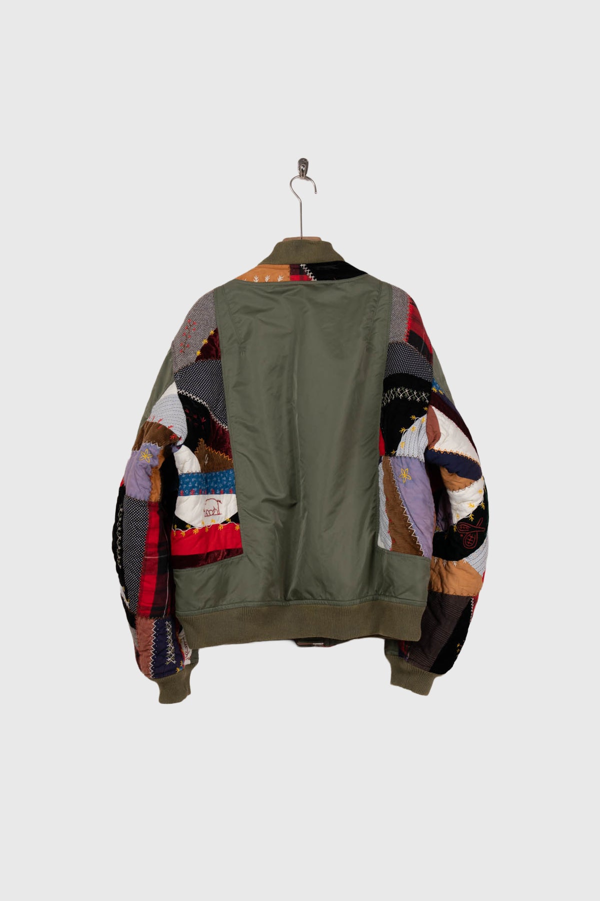 Quilt bomber jacket