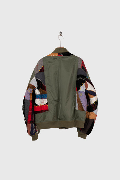Quilt bomber jacket
