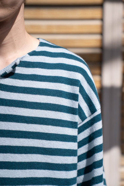 Cotton skipper border pullover