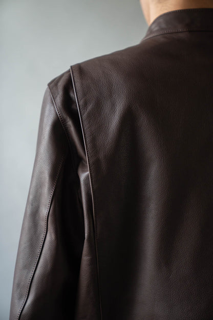 Leather Double Zip-up Blouson