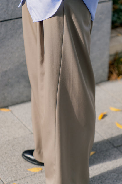 TWIST SEAM WIDE EASY TROUSERS