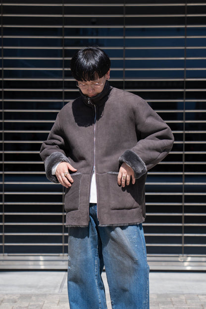 CUT-OFF MOUTON JACKET(ST.1222)