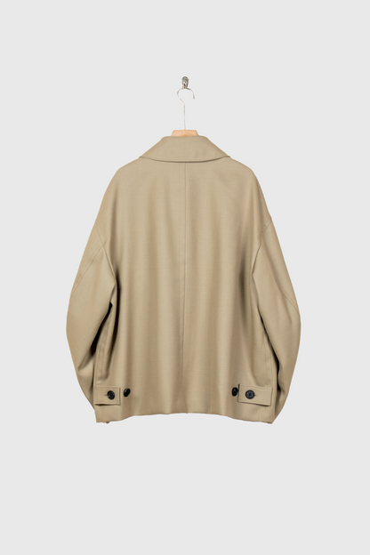 WOOL OVERSIZE SHORT COAT