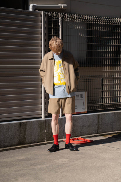 Work Shorts in Wool Gabardine