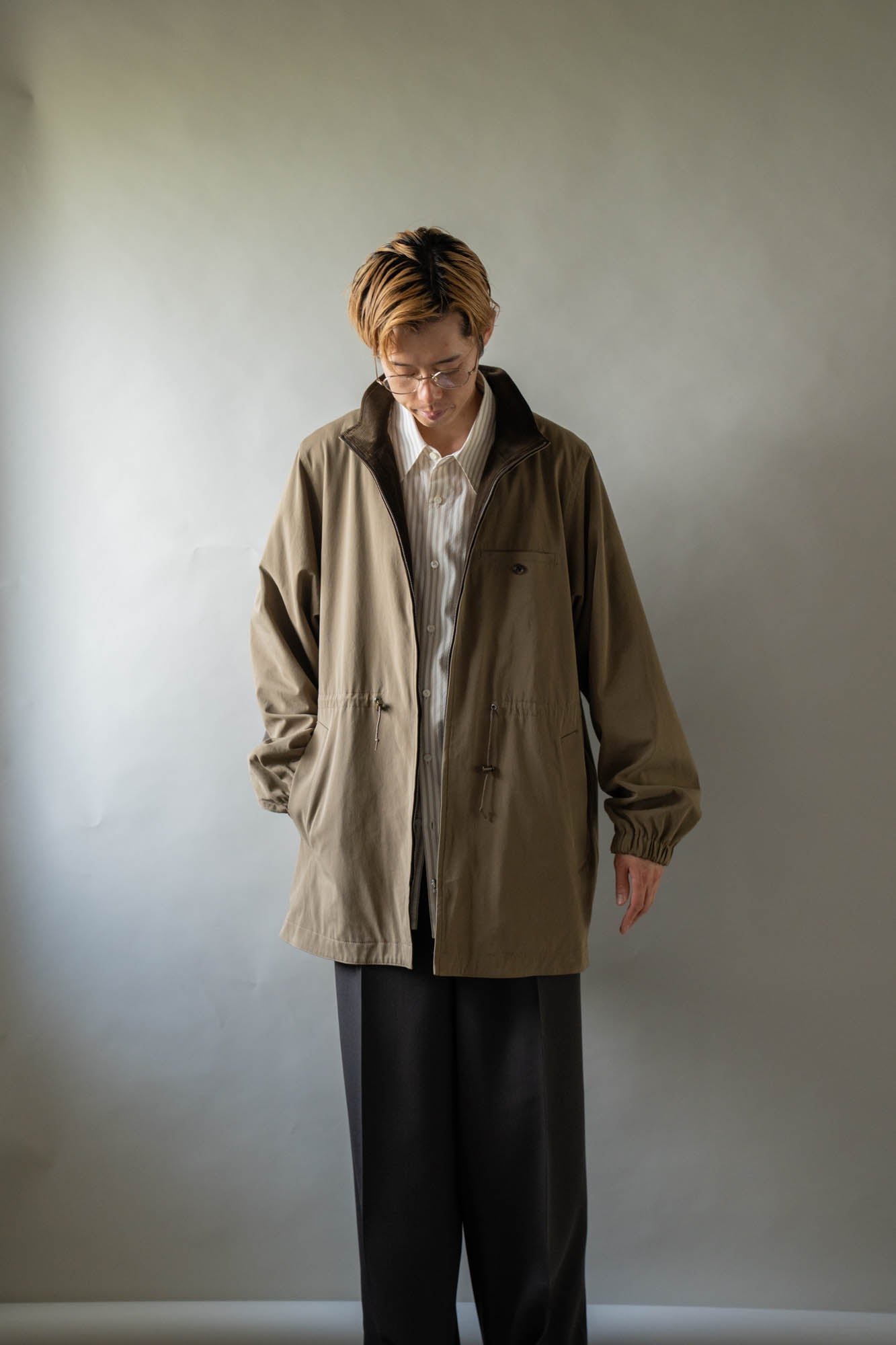 REVERSIBLE STAND-COLLAR BLOUSON