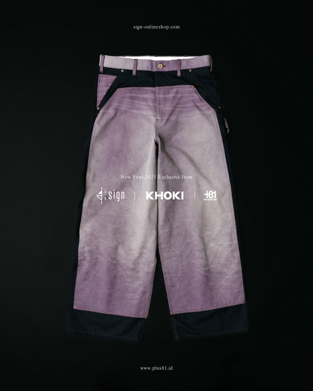 Exclusive Vintage-eﬀect work pants