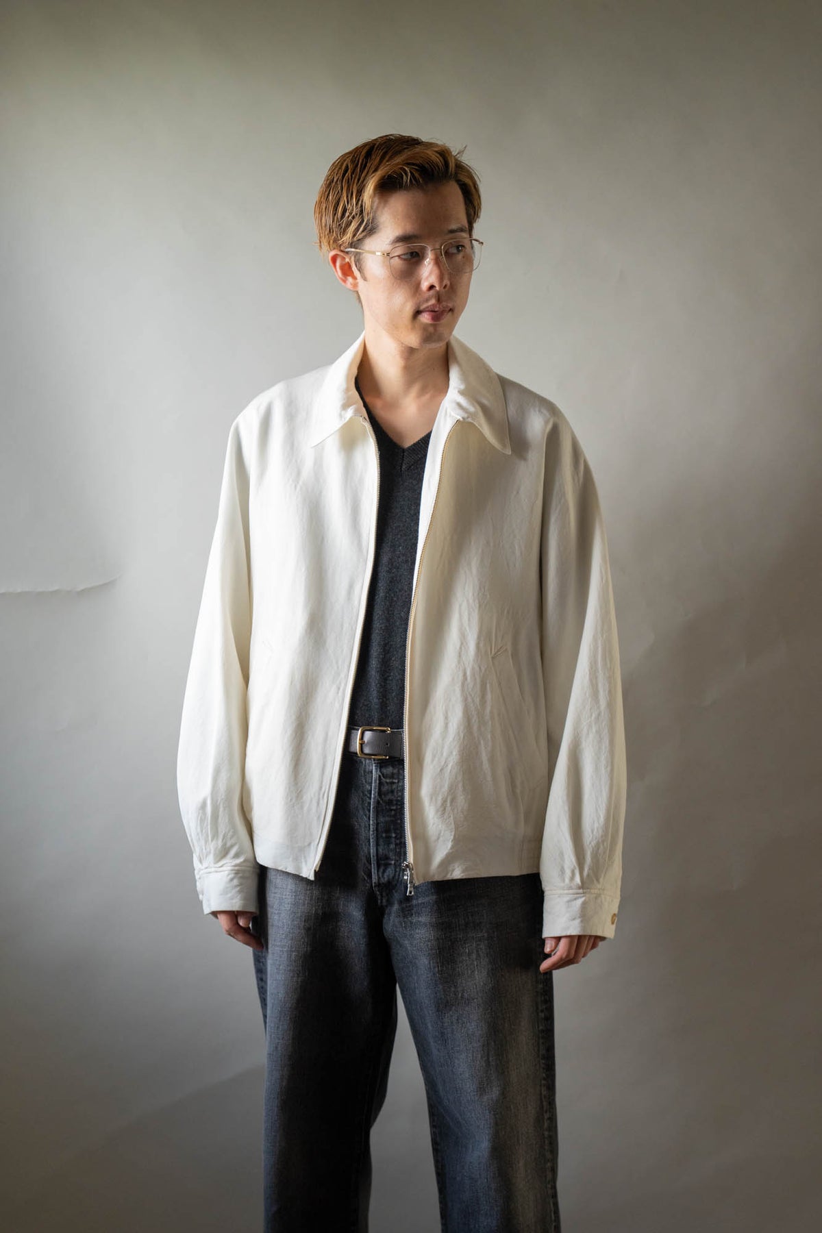 Washed Wool Silk Sports Jacket