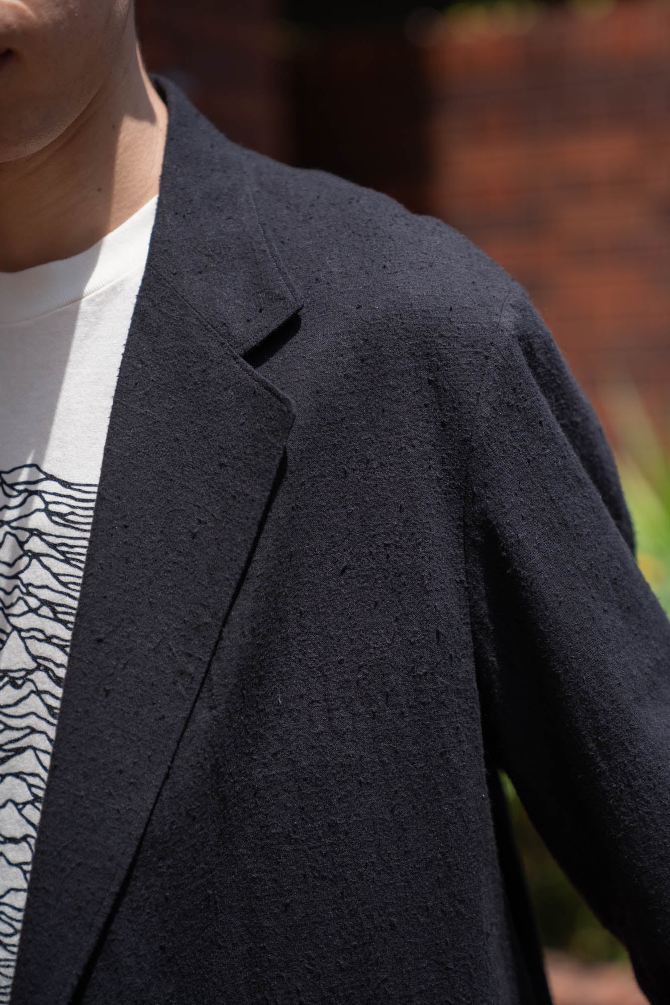 Silk/Cotton Nep Cardigan Jacket