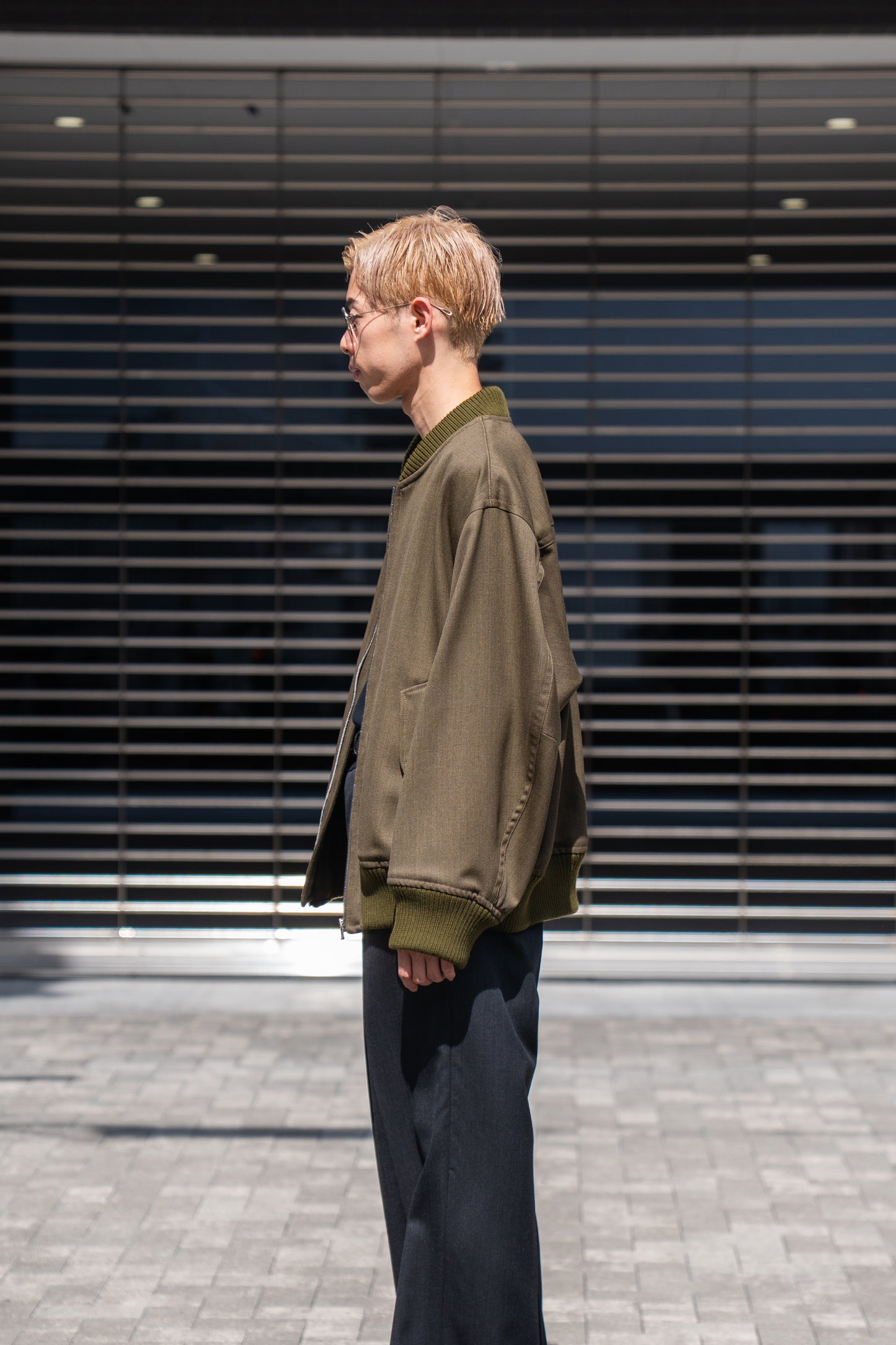 MA-1 BOMBER JACKET IN WOOL SERGE
