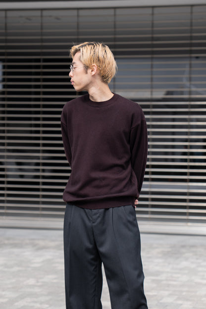 RIGID CASHMERE GARMENT DYED SWEATER P/O
