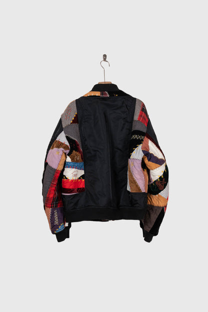 Quilt bomber jacket