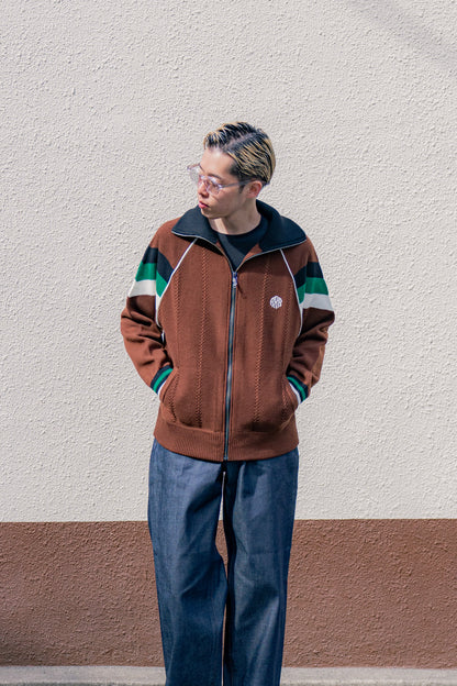 KNITTED TRACK JACKET