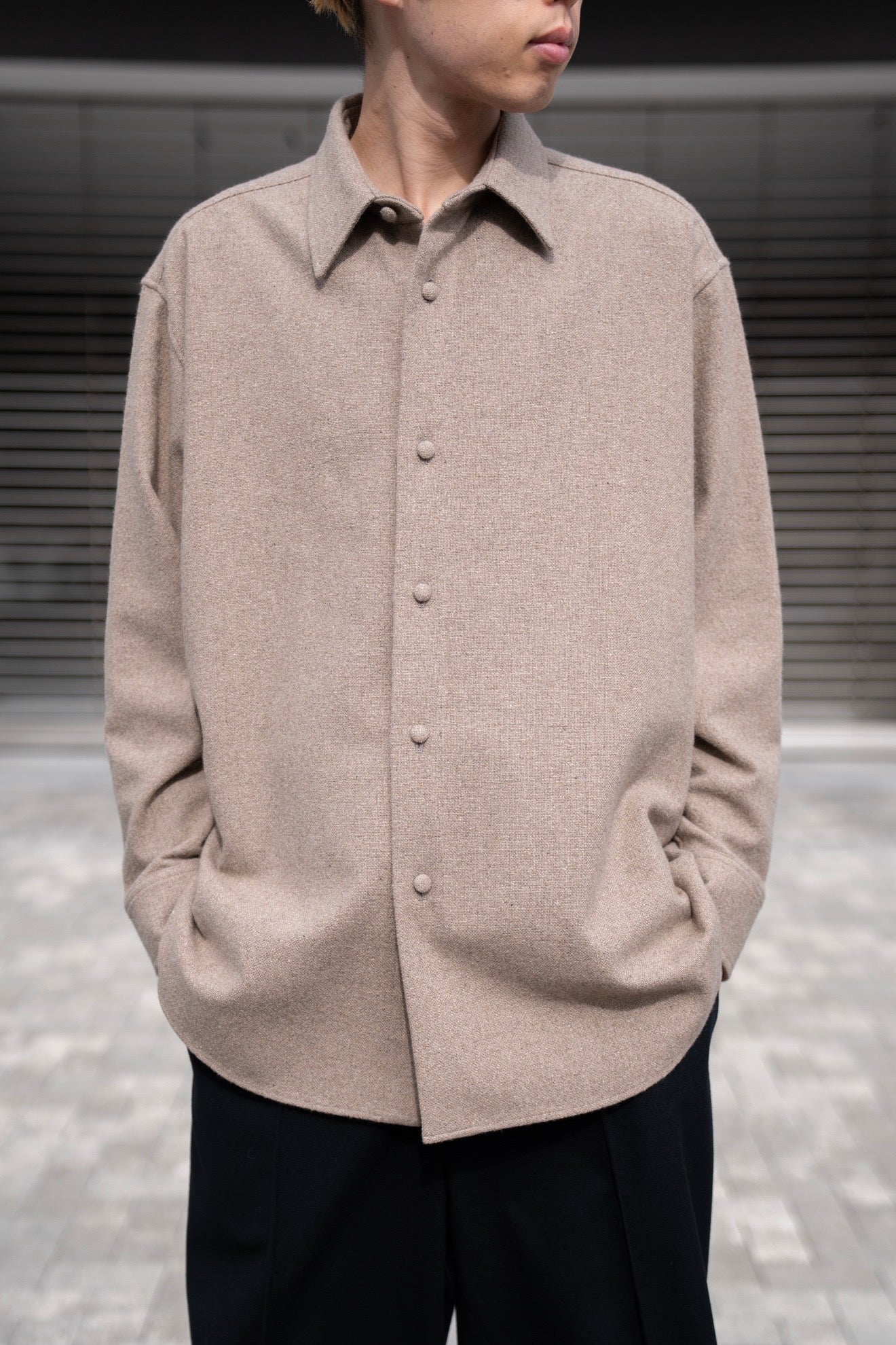 cashmere natural shirt