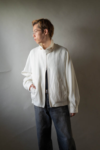 Washed Wool Silk Sports Jacket