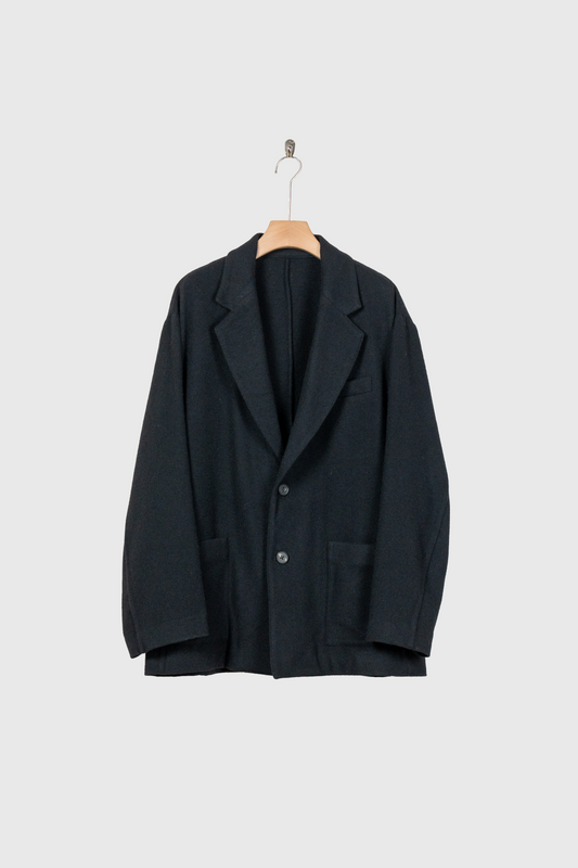 WOOL/CASHMERE FLEECE SINGLE BREASTED JACKET(ST.1268)