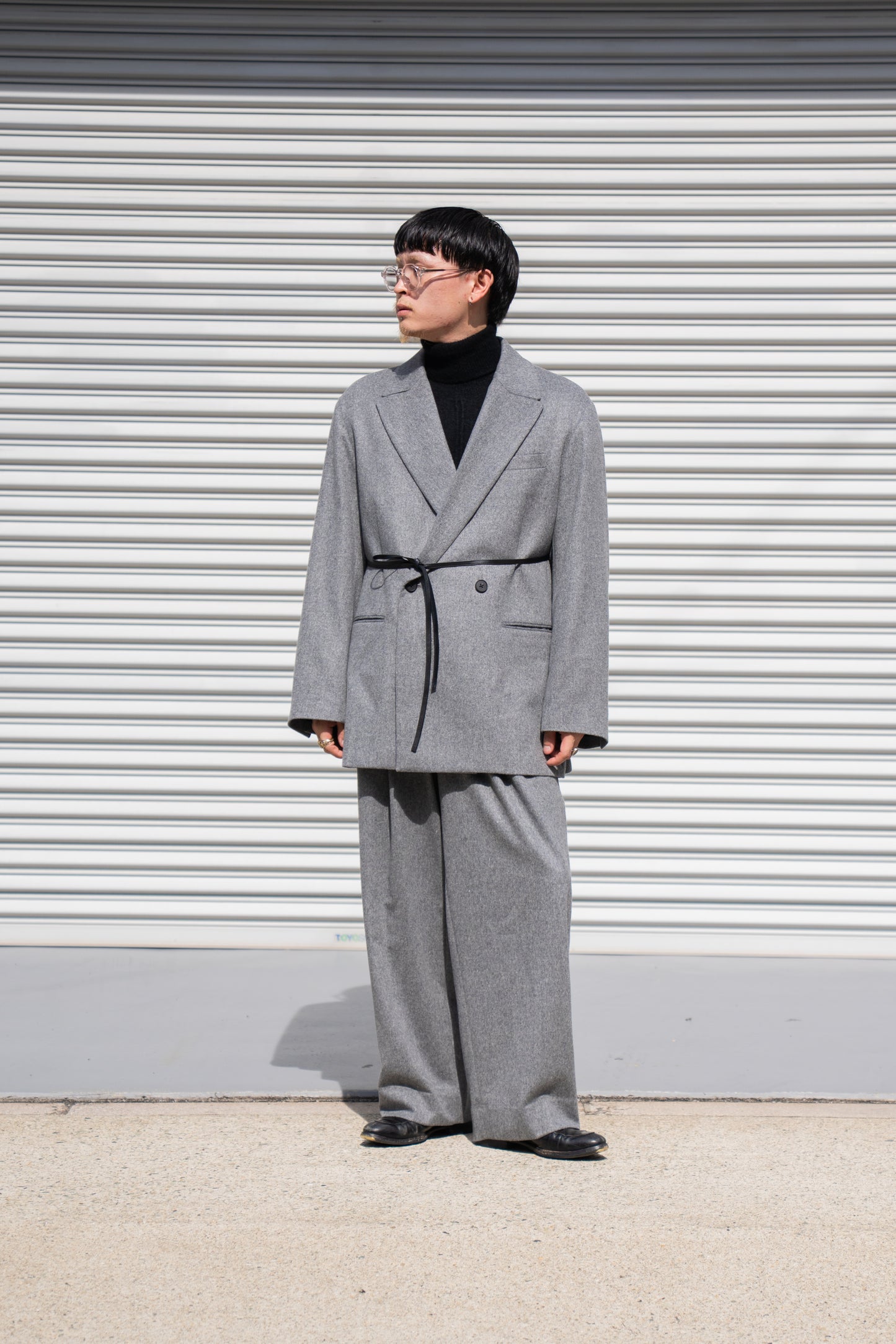 W/CA BEAVER BACK SLASH PEAK LAPEL JACKET(ST.1243)