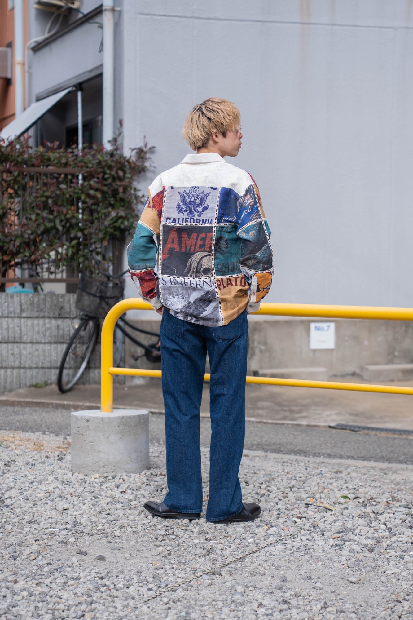 Patchworked Silk Shirt